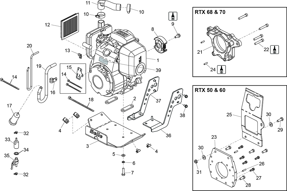 Gasket Set Kit Fits HONDA GX100 Engine 016A1 ZH7 010 