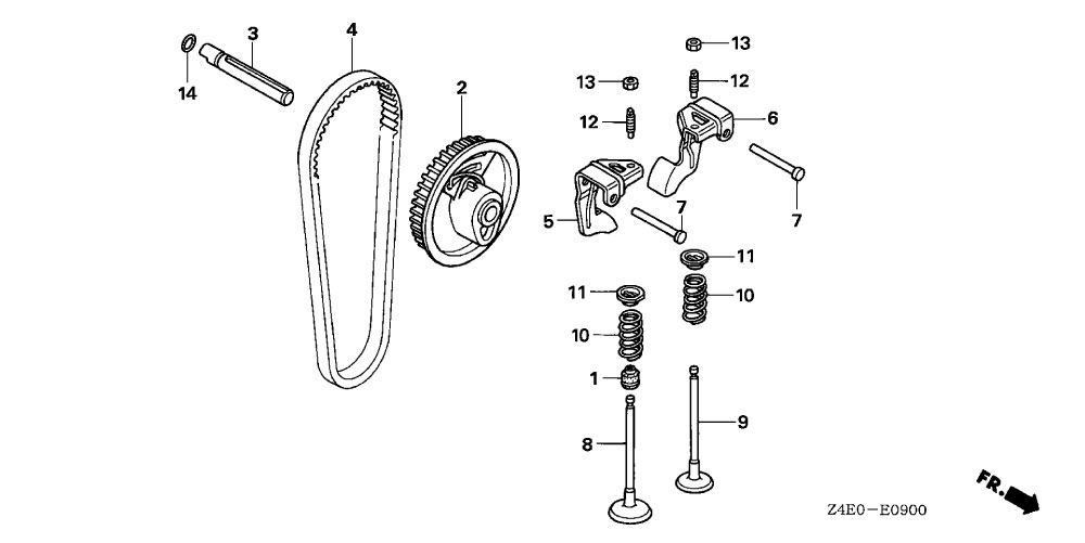 Honda 14751-Z0D-000 Spring Valve