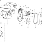 Motor, Bedplate & Drive Kit <br />(8.0hp)