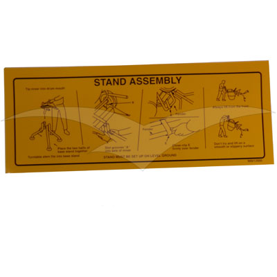 900/12600 - Decal Stand Assy Mini 150