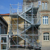 Plettac Heavy Duty Staircase Kit Complete with 4 decks podium and child proof guard rails.