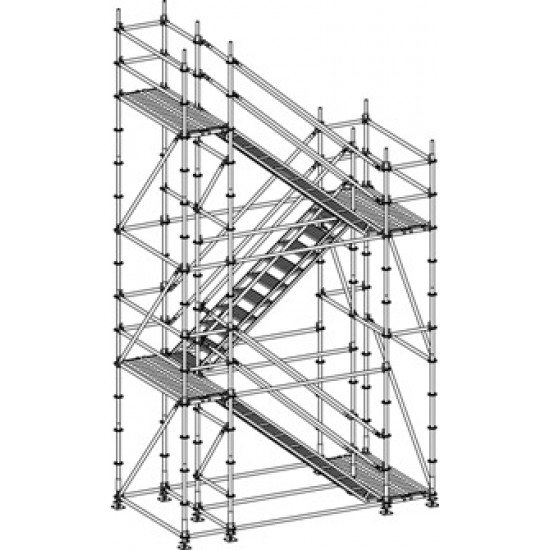 Plettac Medium Duty Staircase Kit Complete with 4 decks podium.